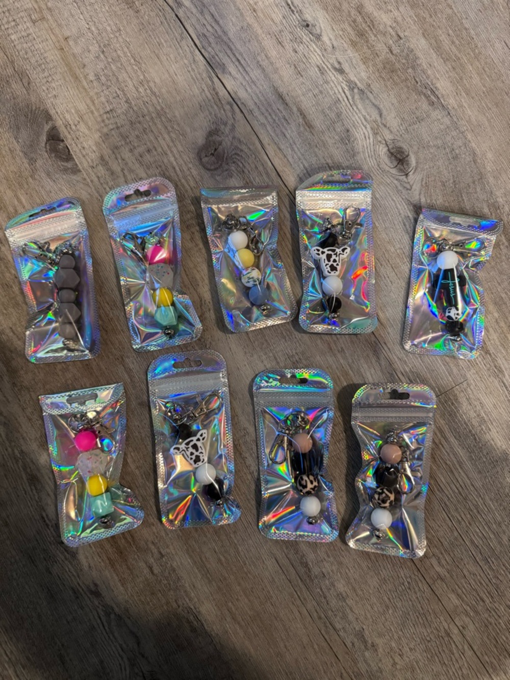 Assorted Silicone Beads - keychains & pens
